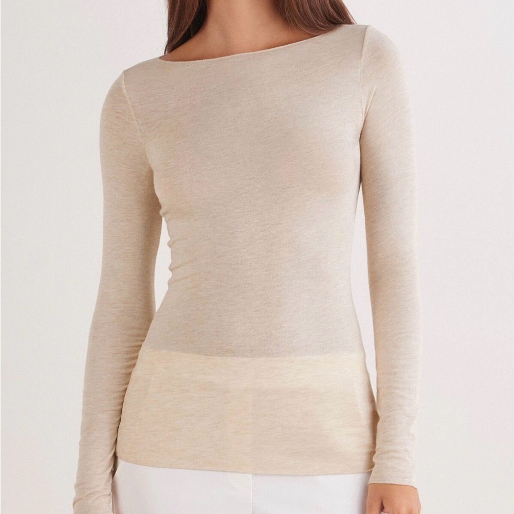intimissimi light cashmere boatneck top sparkly